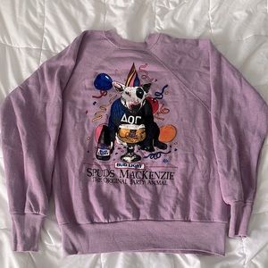 Vintage rare Bud Light Spuds MacKenzie Crewneck